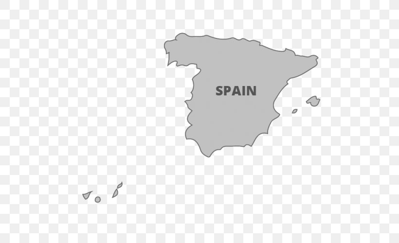 Spain World Map, PNG, 500x500px, Spain, Administrative Division, Area, Black, Black And White Download Free