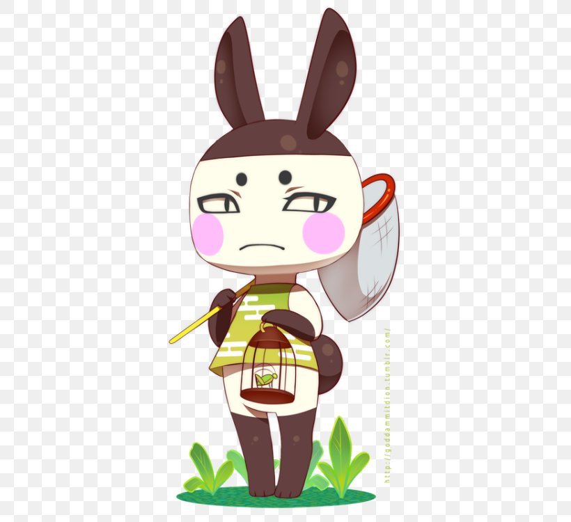 Animal Crossing: New Leaf Animal Crossing: Amiibo Festival Video Game Rabbit QR Code, PNG, 416x750px, Animal Crossing New Leaf, Animal Crossing, Animal Crossing Amiibo Festival, Art, Cartoon Download Free