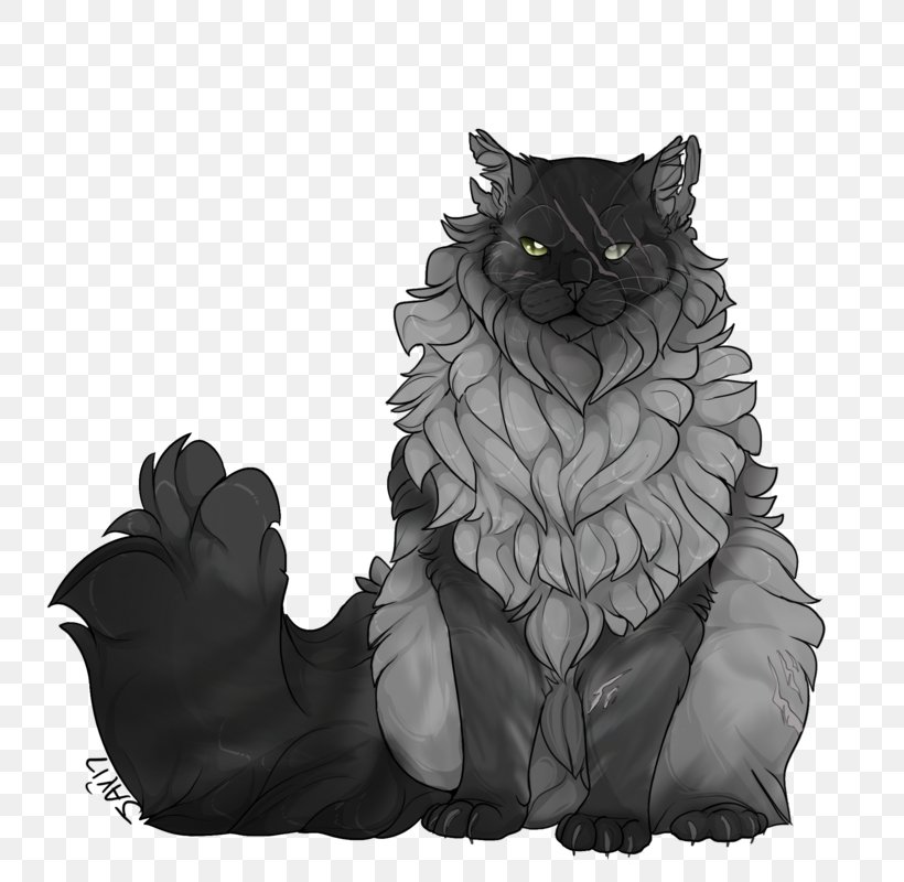 Black Cat Whiskers Warriors Character, PNG, 800x800px, Cat, Artist, Black And White, Black Cat, Carnivoran Download Free