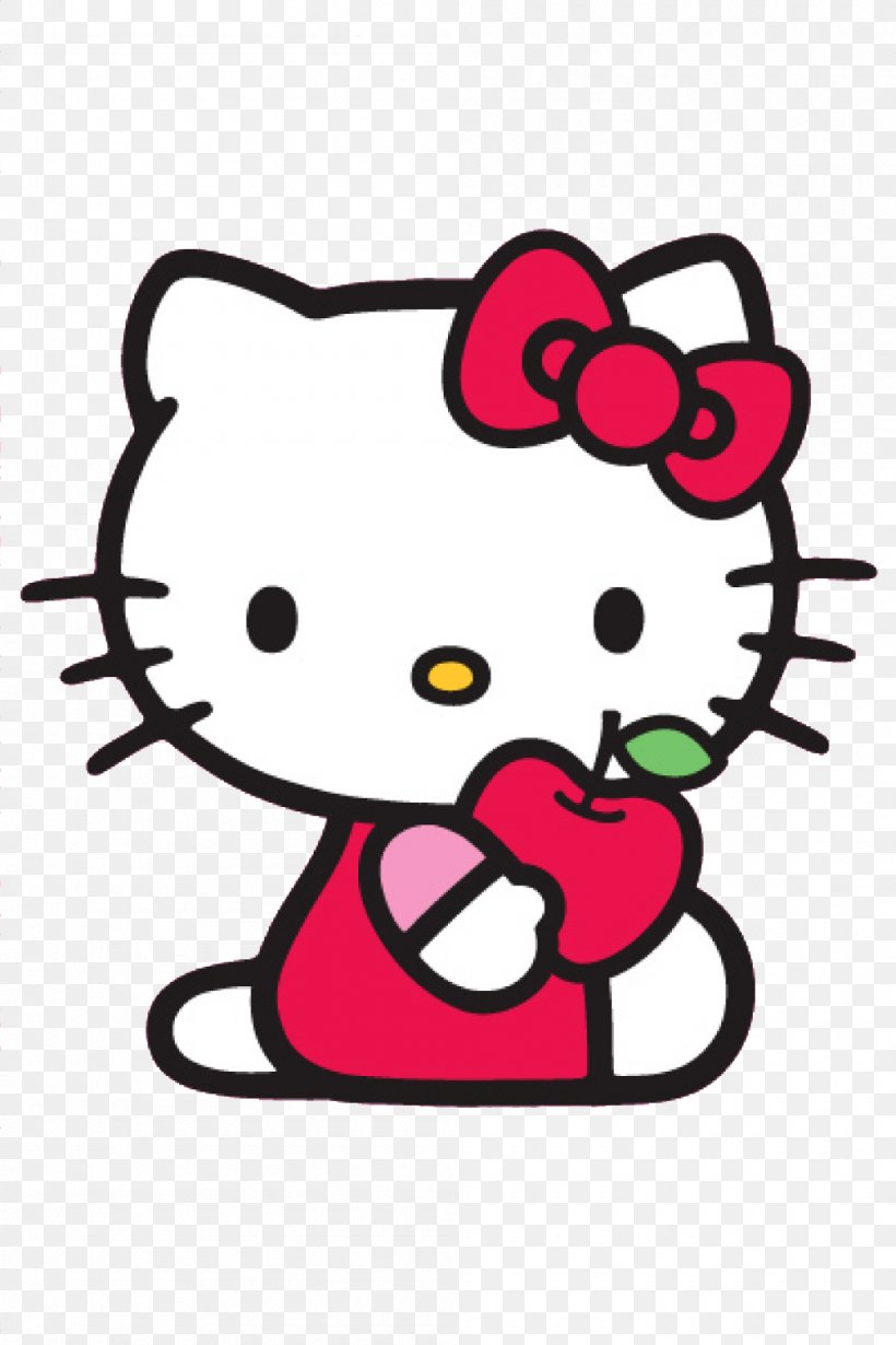 Hello Kitty Sanrio Free Clip Art, PNG, 1000x1500px, Watercolor, Cartoon, Flower, Frame, Heart Download Free