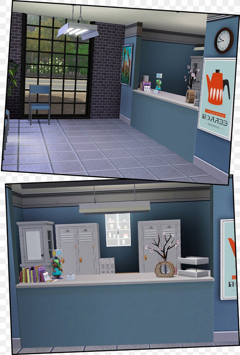 The Sims 3 The Sims 2 Waiting Room Clinic Doctor's Office, PNG, 840x1240px, Sims 3, Building, Clinic, Couch, Hospital Download Free