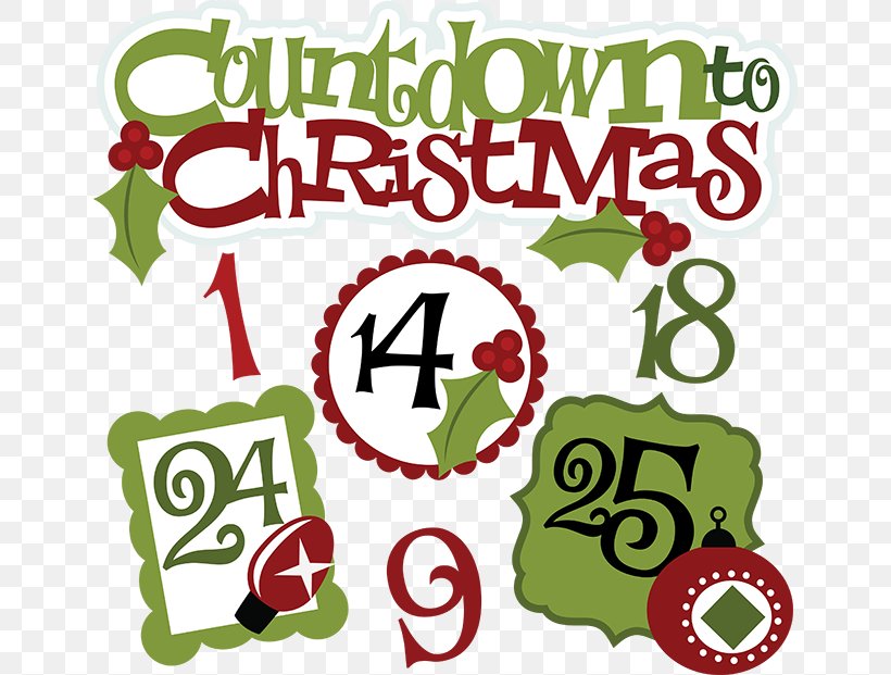 Christmas Countdown Clip Art, PNG, 648x621px, Christmas, Advent, Advent Calendar, Area, Christmas Decoration Download Free