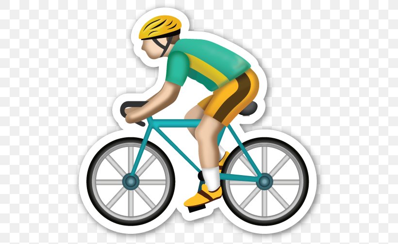 Bicycle Emoji Emoticon Cycling Smiley, PNG, 528x503px, Bicycle, Bicycle Accessory, Bicycle Clothing, Bicycle Drivetrain Part, Bicycle Frame Download Free
