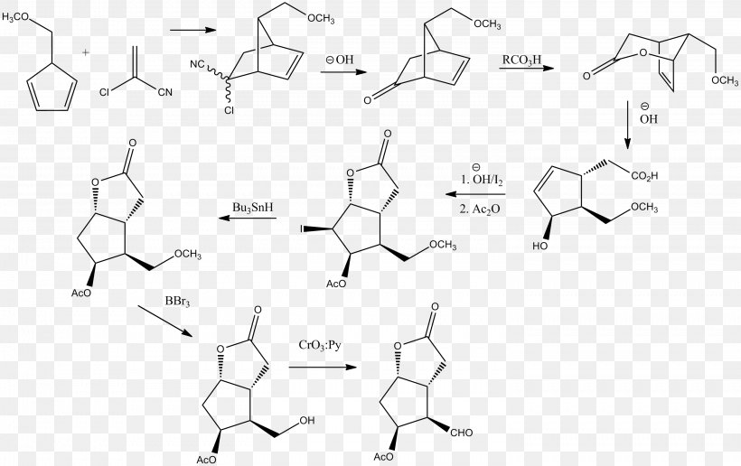 Enantioselective Chemical Synthesis: Methods, Logic, And Practice The Logic Of Chemical Synthesis Corey Lactone 4-phenylbenzoate, PNG, 2993x1885px, Lactone, Area, Black And White, Chemical Synthesis, Chemistry Download Free