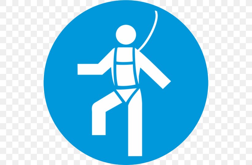 Safety Harness Personal Protective Equipment Signage, PNG, 536x536px, Safety, Area, Blue, Brand, Communication Download Free