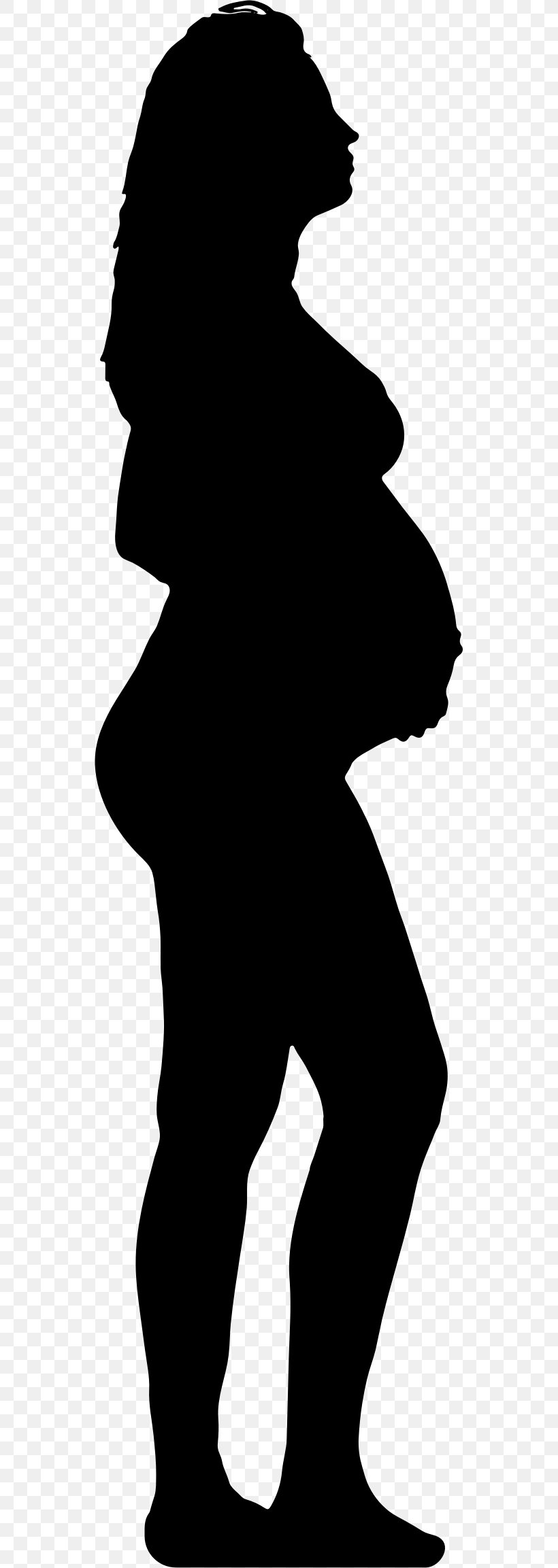 Silhouette Pregnancy Woman Clip Art, PNG, 542x2306px, Silhouette, Art, Assisted Reproductive Technology, Black, Black And White Download Free