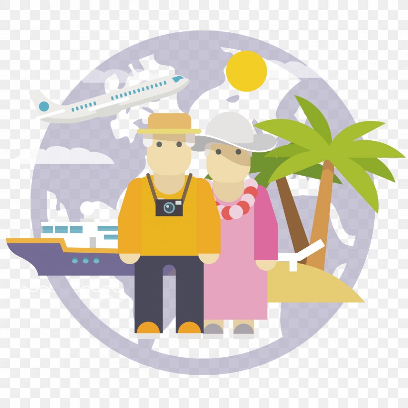 Airplane Tourism, PNG, 1800x1800px, Airplane, Aircraft, Art, Cartoon, Couple Download Free
