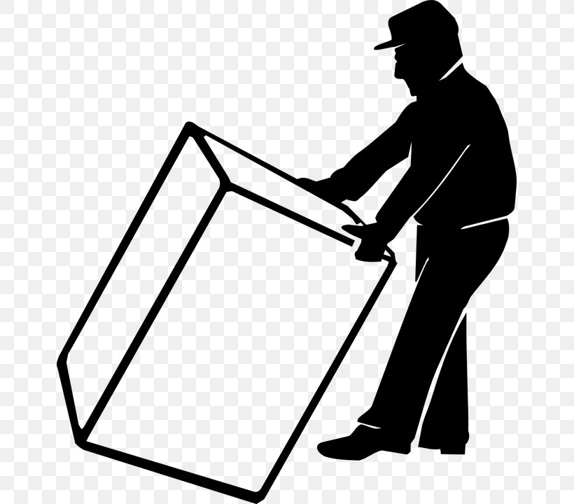 Mover Laborer Clip Art, PNG, 657x720px, Mover, Architectural Engineering, Area, Artwork, Black Download Free