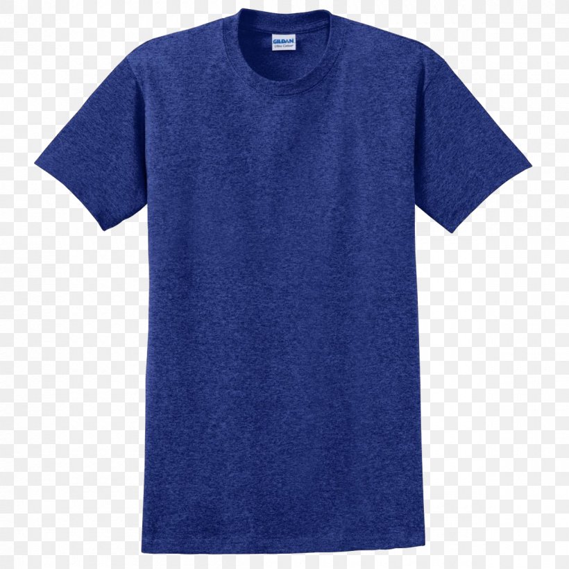 T-shirt Polo Shirt Top Gildan Activewear, PNG, 1200x1200px, Tshirt, Active Shirt, Blue, Clothing, Cobalt Blue Download Free