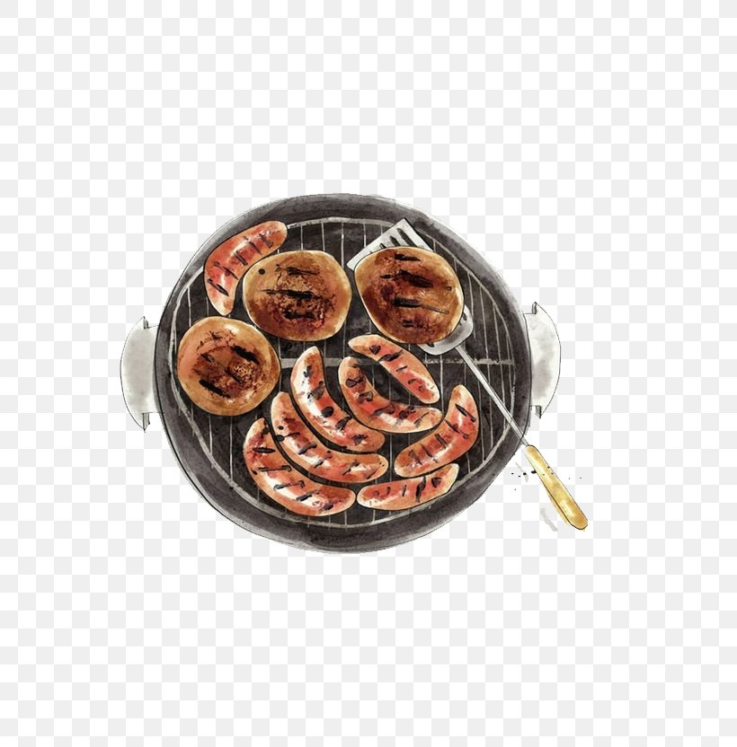 Sausage Barbecue Food Chuan Illustration, PNG, 806x832px, Sausage, Barbecue, Beef, Buffalo Wing, Chinese Cuisine Download Free