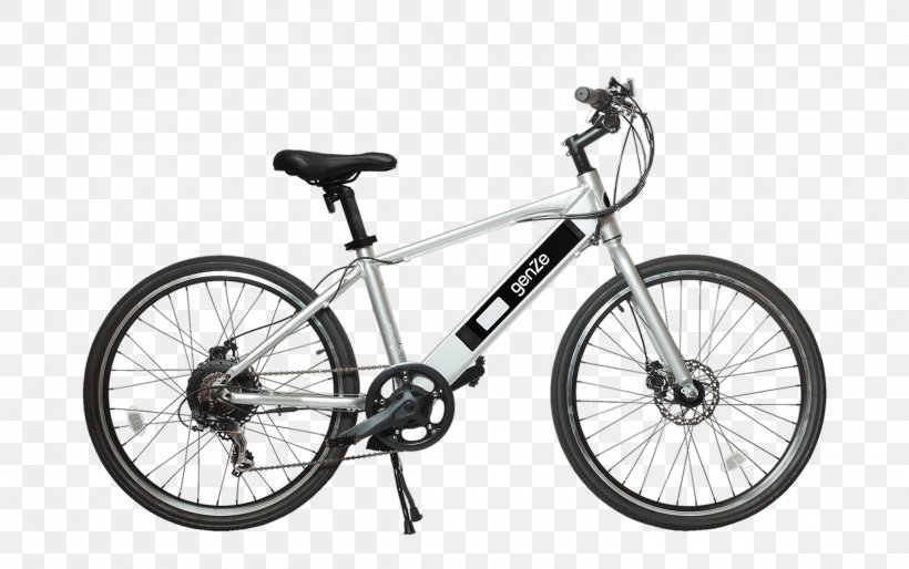 Electric Bicycle GenZe Mountain Bike Scooter, PNG, 2400x1506px, Electric Bicycle, Automotive Tire, Bicycle, Bicycle Accessory, Bicycle Drivetrain Part Download Free