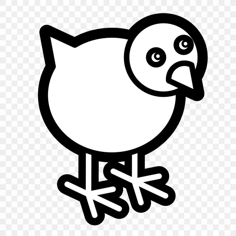 Silkie Fried Chicken Chicken Meat Clip Art, PNG, 999x999px, Silkie, Area, Beak, Bird, Black And White Download Free