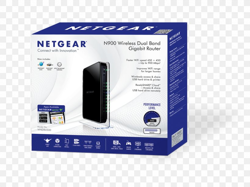 Netgear WNDR4300 Wireless Router Wi-Fi, PNG, 1500x1125px, Netgear, Cable Modem, Electronic Device, Electronics, Electronics Accessory Download Free