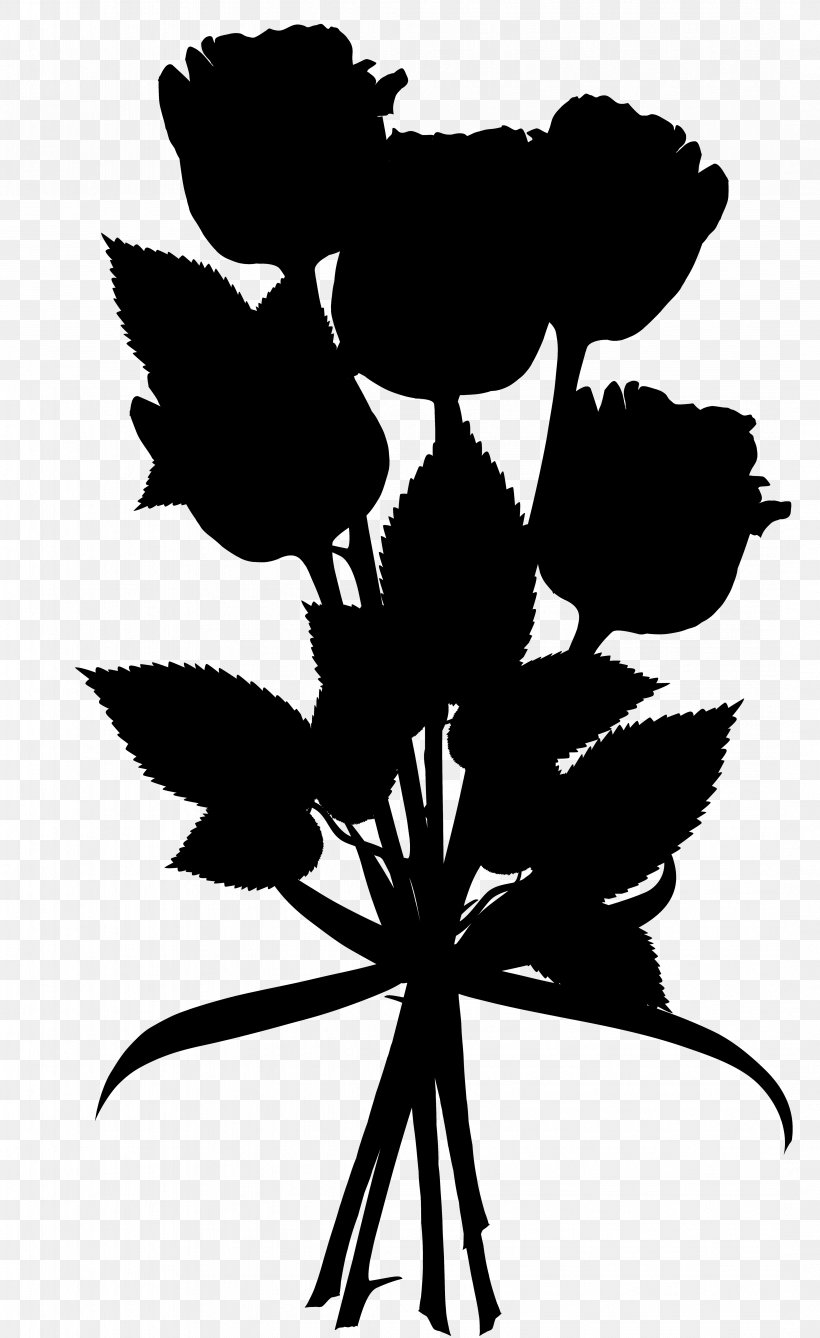 Clip Art Leaf Silhouette Plant Stem Flowering Plant, PNG, 4288x7000px, Leaf, Blackandwhite, Botany, Flower, Flowering Plant Download Free