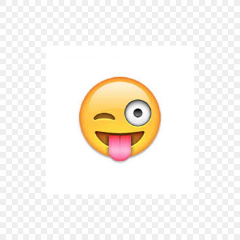 Emoji Wink Smiley Face Tongue, PNG, 1000x1000px, Emoji, Conversation, Crying, Emoticon, Emotion Download Free