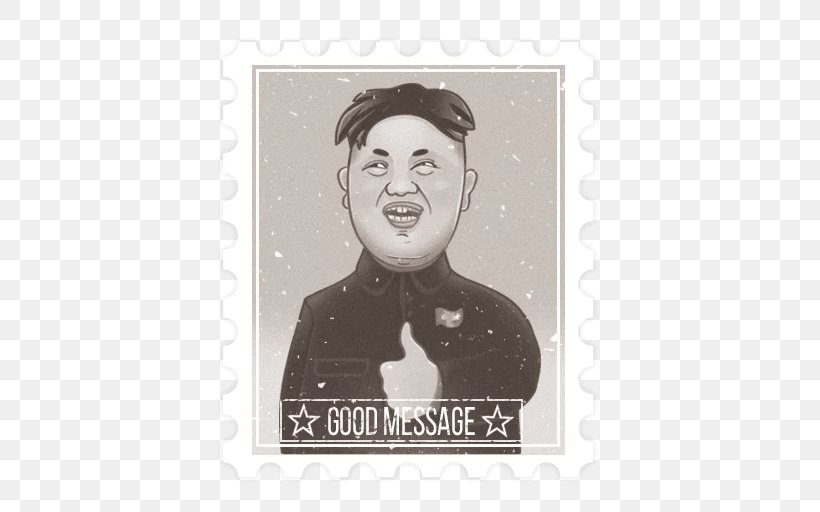 Kim Jong-un Sticker Politician Korea Telegram, PNG, 512x512px, Kim Jongun, Black And White, Brand, Gentleman, Korea Download Free