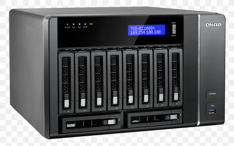Network Storage Systems QNAP Systems, Inc. Network Video Recorder Data Storage QNAP, PNG, 3000x1875px, Network Storage Systems, Audio Receiver, Backup, Computer Network, Computer Servers Download Free