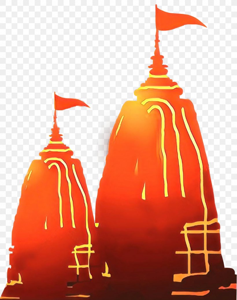 Orange Background, PNG, 876x1107px, Cartoon, Hindu Temple, Hindu Temple  Architecture, Hinduism, Kalighat Download Free