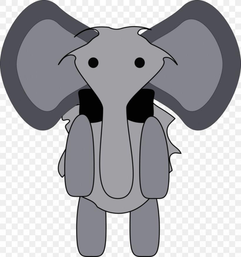 African Elephant Cattle Indian Elephant Mammal Sheep, PNG, 865x923px, African Elephant, Black And White, Cartoon, Cattle, Cattle Like Mammal Download Free