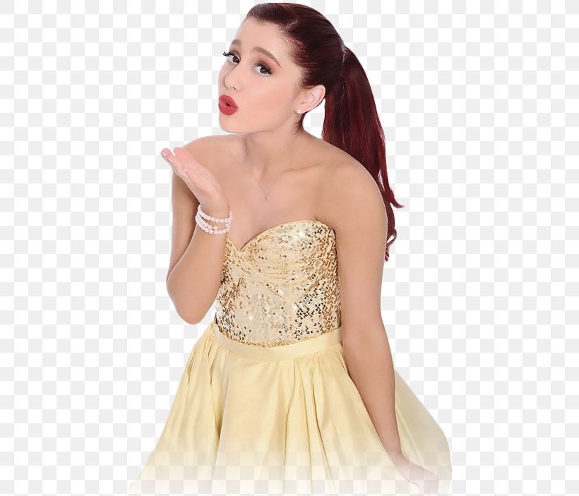 Ariana Grande Cat Valentine Victorious Dress Celebrity, PNG, 500x703px, Watercolor, Cartoon, Flower, Frame, Heart Download Free