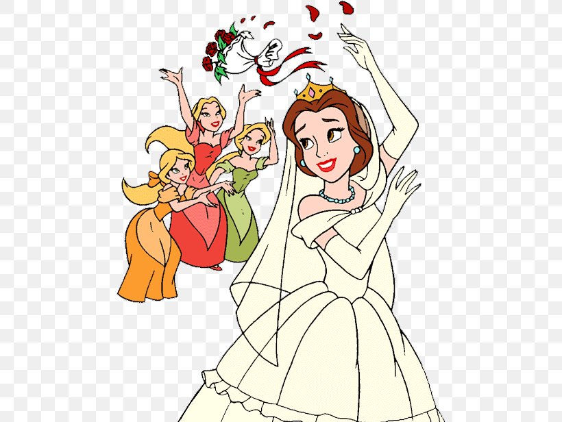 Belle Dress Cinderella Ariel Clip Art, PNG, 479x616px, Watercolor, Cartoon, Flower, Frame, Heart Download Free