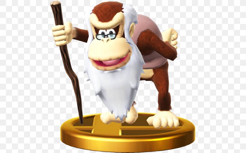Donkey Kong Country: Tropical Freeze Super Smash Bros. For Nintendo 3DS And Wii U Cranky Kong Mario, PNG, 512x512px, Donkey Kong, Action Figure, Bowser, Cranky Kong, Donkey Kong Country Tropical Freeze Download Free