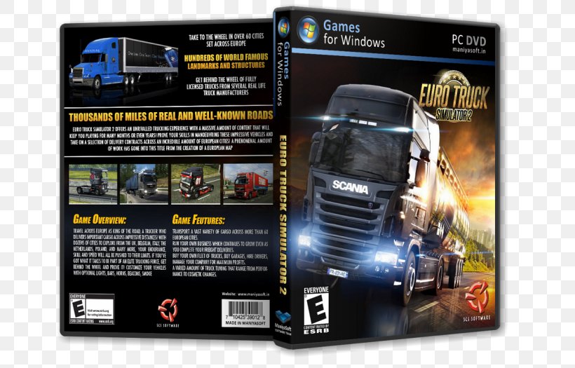 Euro Truck Simulator 2 Computer Software PC Game Video Game Xbox 360, PNG, 700x525px, Euro Truck Simulator 2, Brand, Computer Software, Electronics, Installation Download Free