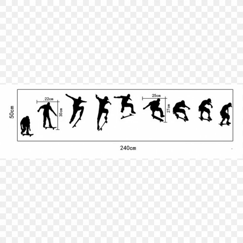 Wall Decal Sticker Skateboarding, PNG, 1000x1000px, Wall Decal, Area, Bedroom, Bird, Black Download Free