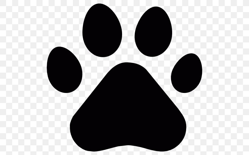 Dog Cat Paw Clip Art, PNG, 512x512px, Dog, Art, Black, Black And White, Cat Download Free