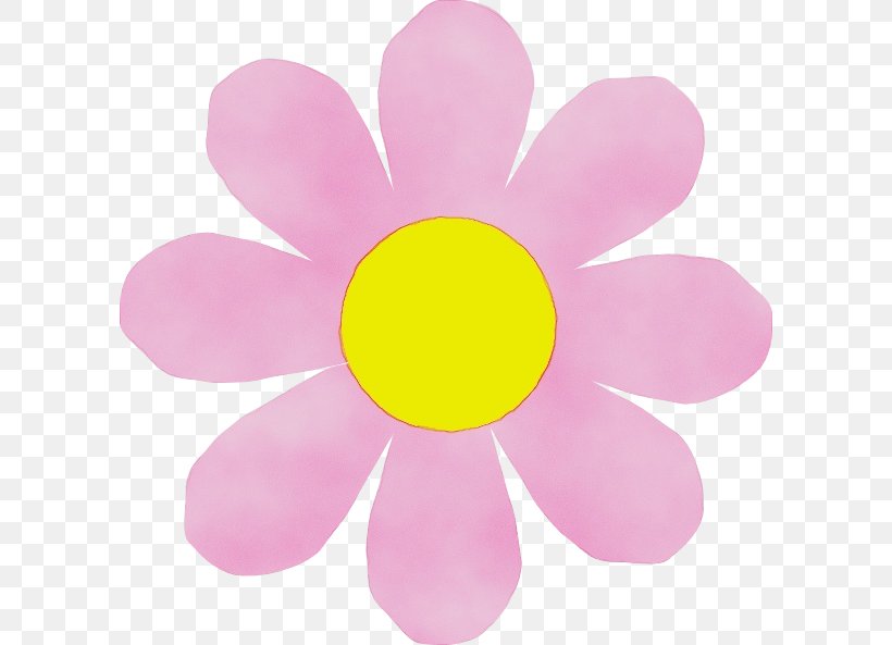 Petal Pink Flower Plant Clip Art, PNG, 600x593px, Watercolor, Flower, Magenta, Paint, Petal Download Free