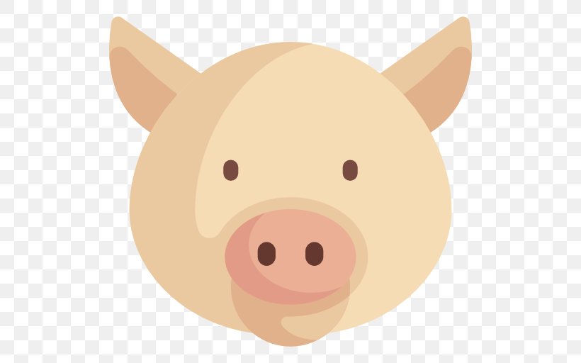 Pig Snout Carnivora Animated Cartoon, PNG, 512x512px, Pig, Animated Cartoon, Carnivora, Carnivoran, Head Download Free