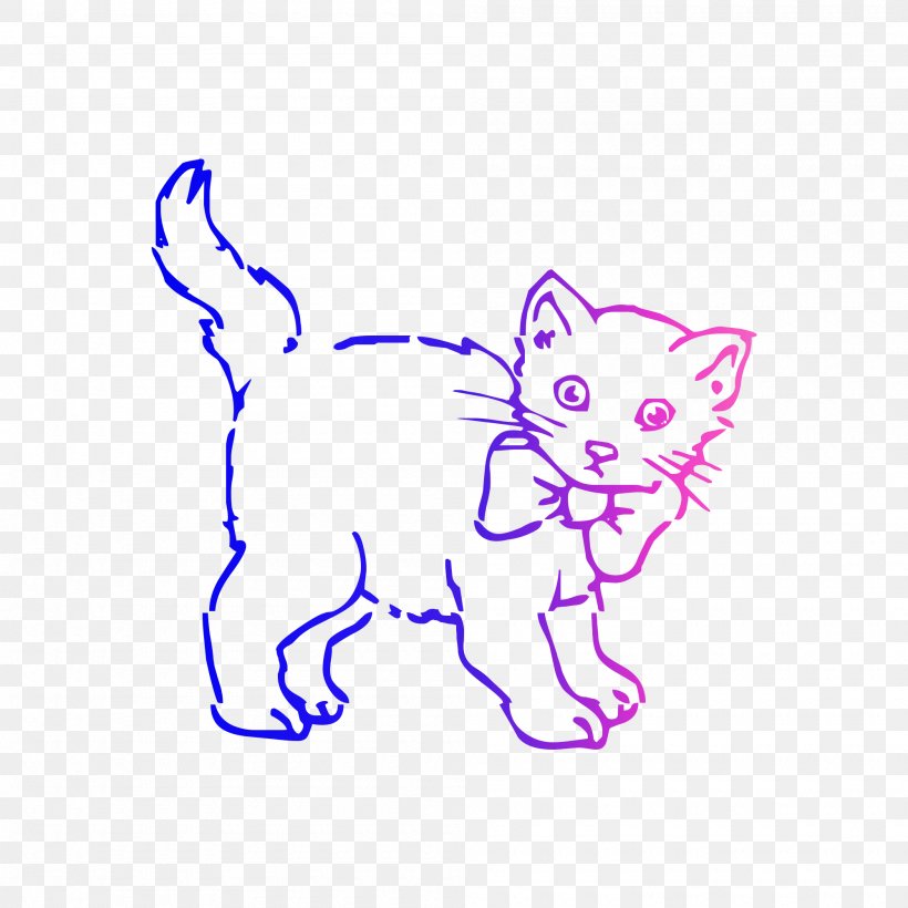 Whiskers Kitten Domestic Short-haired Cat Clip Art, PNG, 2000x2000px, Whiskers, Animal Figure, Art, Carnivore, Cartoon Download Free