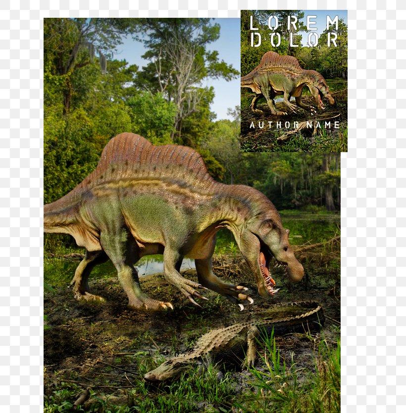 Book Cover Tyrannosaurus Spinosaurus National Park, PNG, 644x836px, Book Cover, Alligators, Author, Book, Deviantart Download Free
