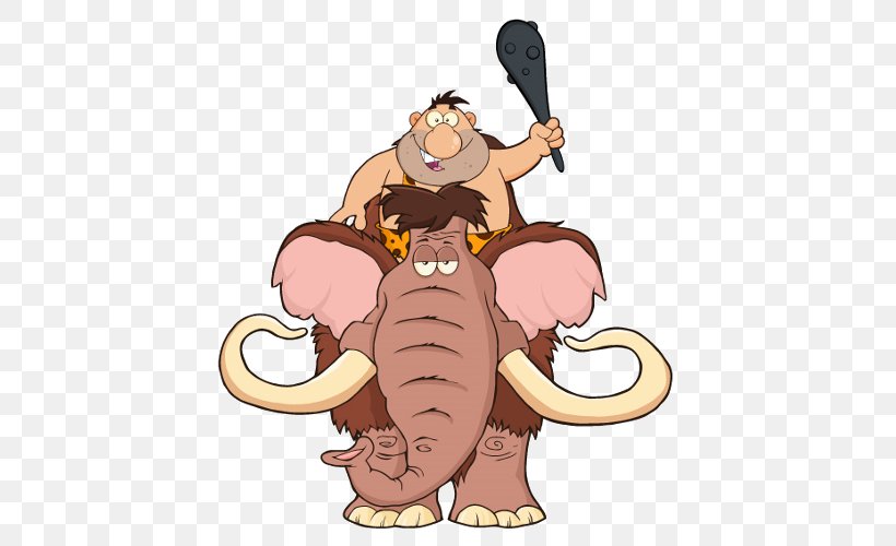 Caveman Clip Art, PNG, 500x500px, Caveman, African Elephant, Animal Figure, Carnivoran, Cartoon Download Free