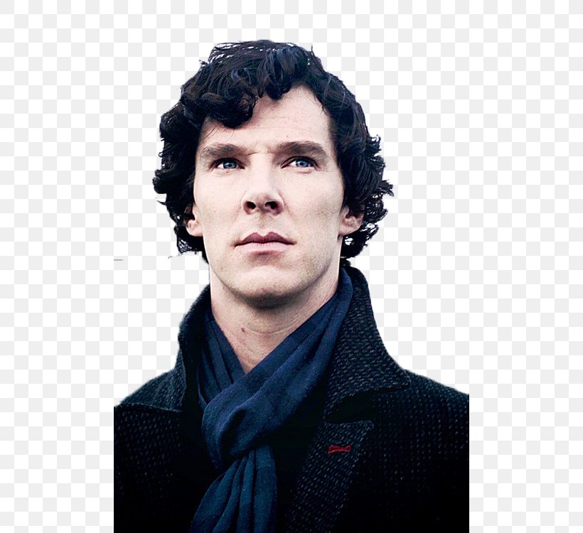 Sherlock Holmes Doctor Watson Benedict Cumberbatch Mycroft Holmes, PNG, 500x750px, Sherlock Holmes, Art, Benedict Cumberbatch, Black Hair, Chin Download Free