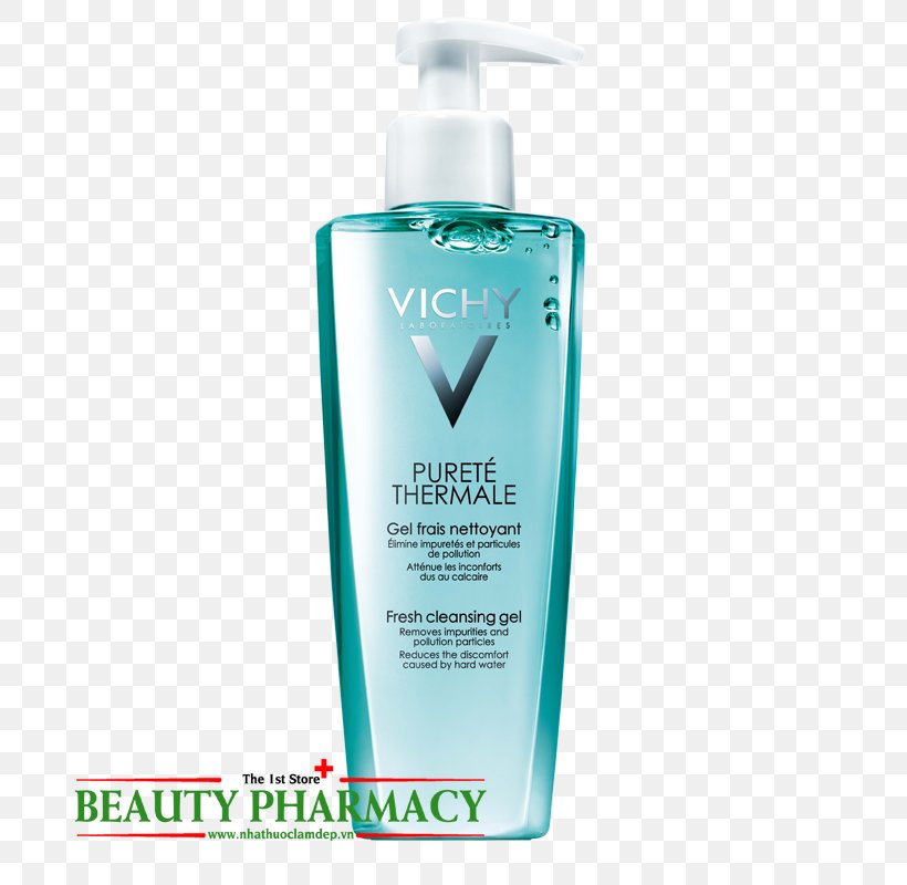 Vichy Pureté Thermale 3-in-1 One Step Cleanser Vichy Pureté Thermale Fresh Cleansing Gel Vichy Normaderm Daily Deep Cleansing Gel, PNG, 800x800px, Cleanser, Cosmetics, Exfoliation, Face, Foam Download Free