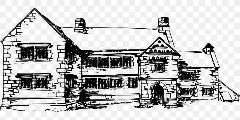 Architecture House Building Line Art Clip Art, PNG, 1920x960px, Architecture, Black And White, Building, Drawing, Dwelling Download Free