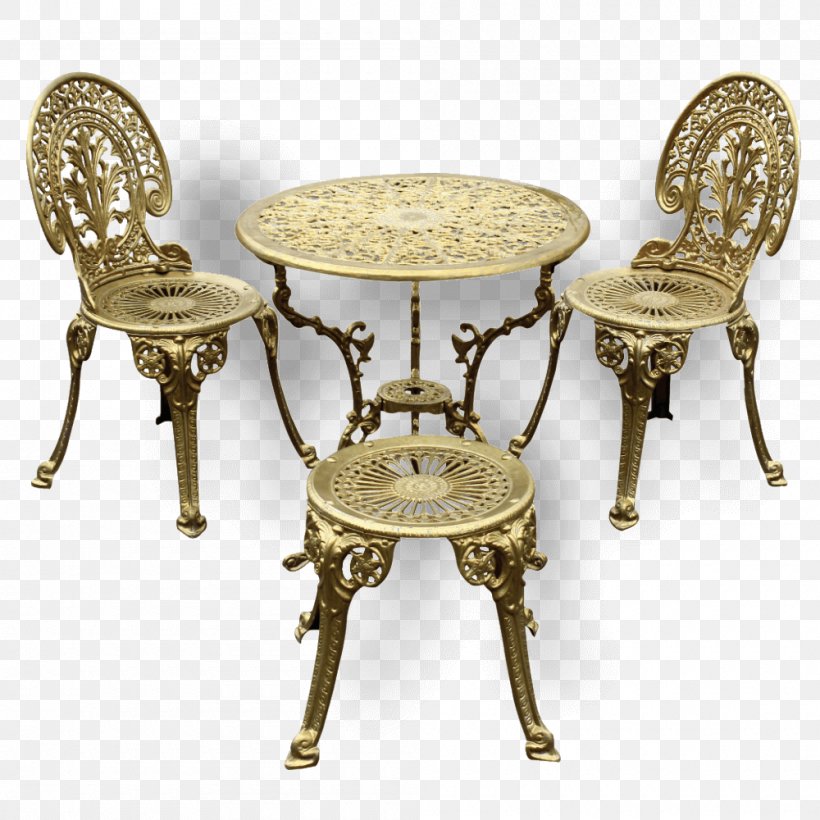 Table Garden Furniture Chair, PNG, 1000x1000px, Table, Aluminium, Antique, Brass, Cast Iron Download Free