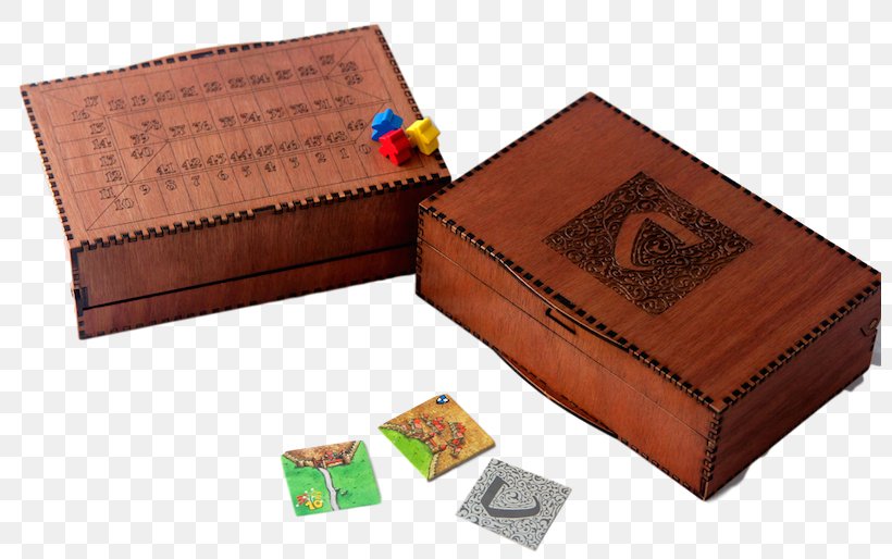 Wooden Box Carcassonne Game Laser Cutting, PNG, 800x514px, Box, Arkham Horror, Basically Wooden, Board Game, Carcassonne Download Free
