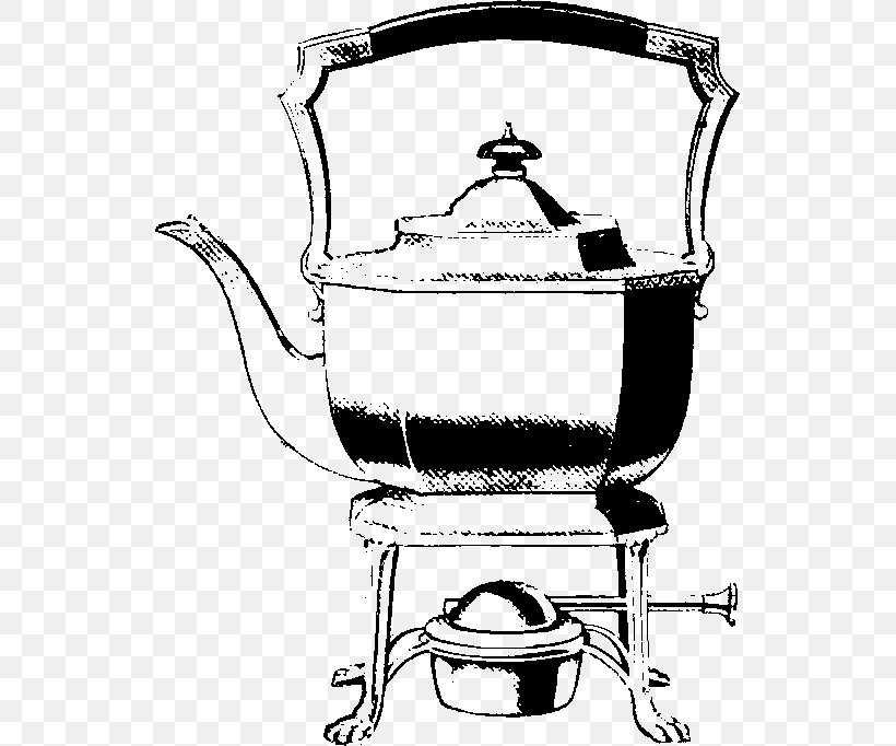 Coffee Cup Kettle Drawing Cookware Teapot, PNG, 535x682px, Coffee Cup, Art, Black And White, Cookware, Cookware And Bakeware Download Free
