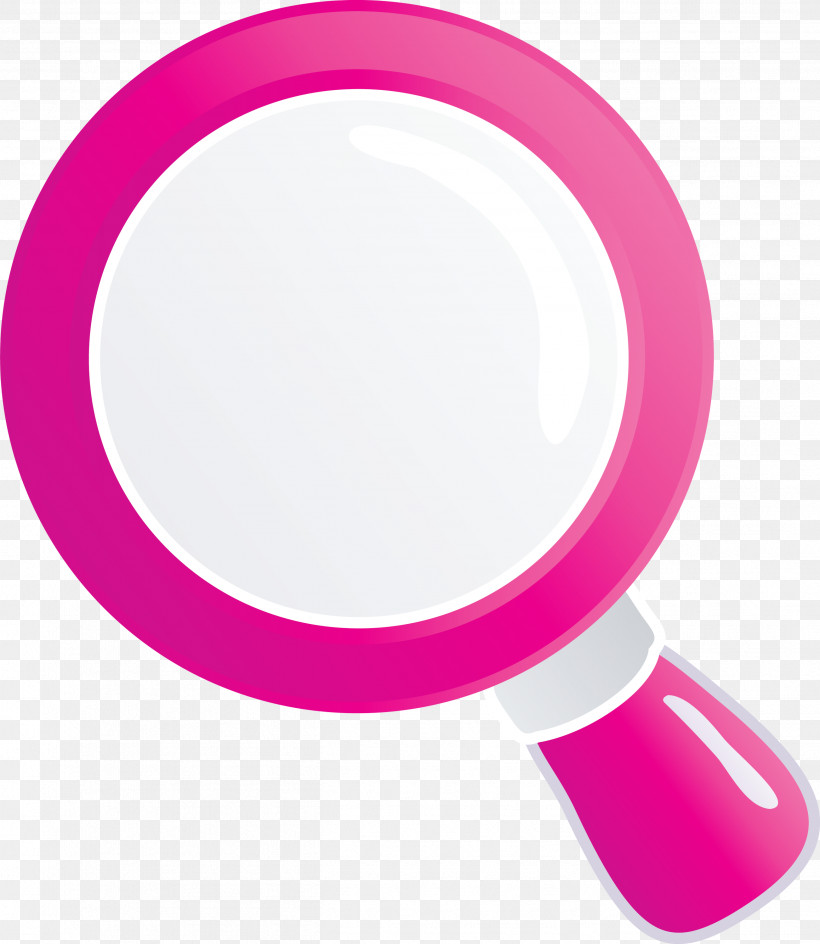 Magnifying Glass Magnifier, PNG, 2604x3000px, Magnifying Glass, Circle, Magenta, Magnifier, Makeup Mirror Download Free