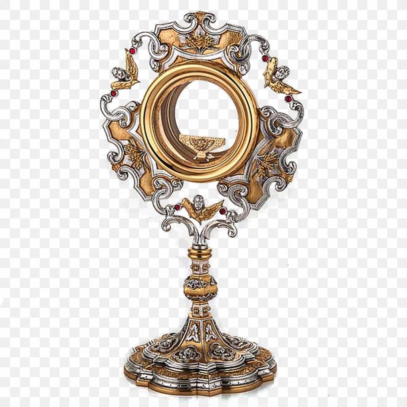 Monstrance Reliquary Eucharistic Adoration Pyx, PNG, 1024x1024px, Monstrance, Adoration, Antique, Brass, Bronze Download Free