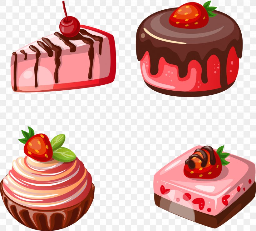 Petit Four Waffle Strawberry Cake, PNG, 1946x1754px, Cheesecake, Bakery, Baking, Cake, Cake Decorating Download Free