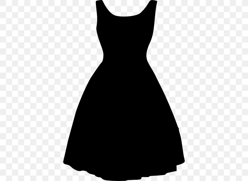 Little Black Dress Clothing Wedding Dress Clip Art, PNG, 402x598px, Dress, Black, Black And White, Clothing, Cocktail Dress Download Free
