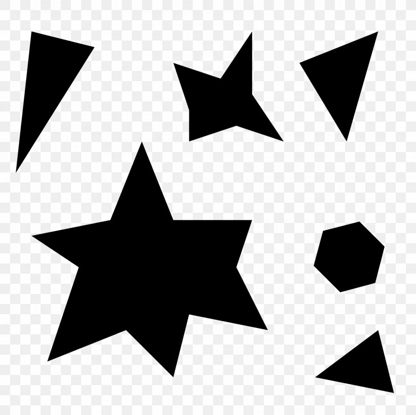 Star Line Particle, PNG, 1600x1600px, Star, Area, Black, Black And White, Fivepointed Star Download Free