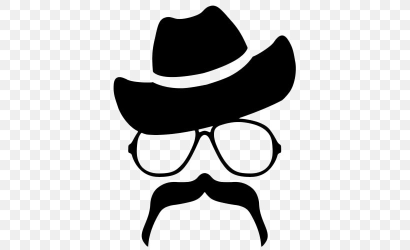 Moustache Silhouette Hat, PNG, 500x500px, Moustache, Artwork, Beard, Black, Black And White Download Free