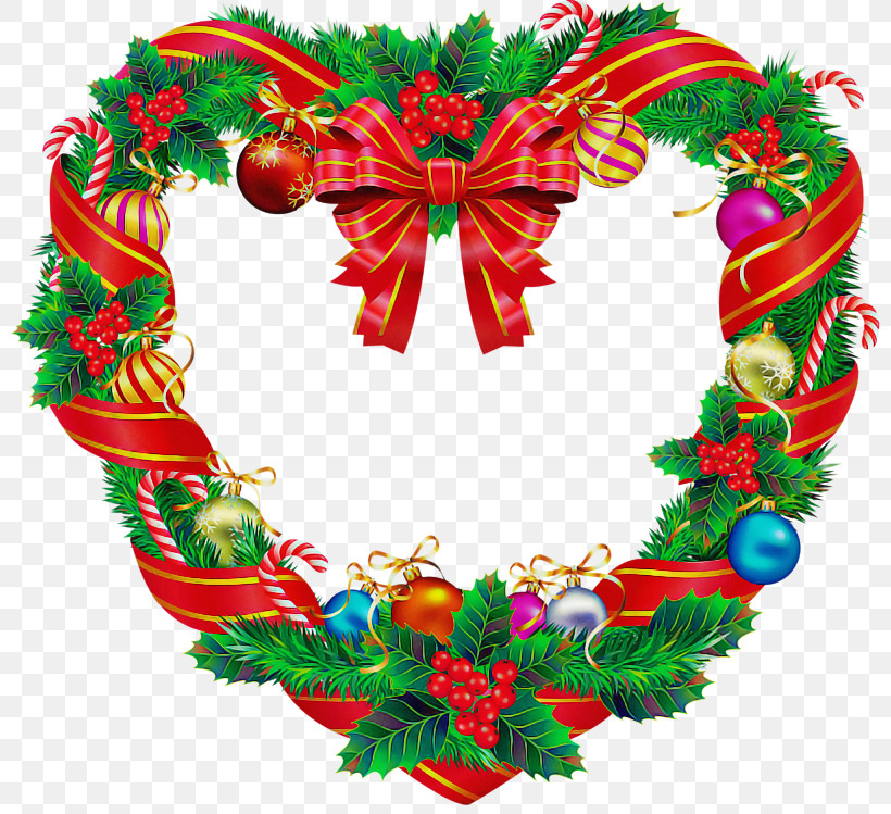 Christmas Decoration, PNG, 800x749px, Wreath, Christmas Decoration, Heart, Holly, Interior Design Download Free