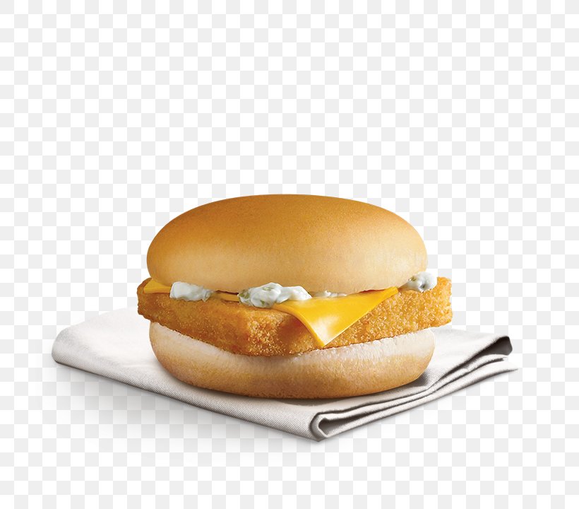 Filet-O-Fish Cheeseburger Hamburger Breakfast Sandwich McChicken, PNG, 720x720px, Filetofish, Breakfast, Breakfast Sandwich, Bun, Cheese Download Free