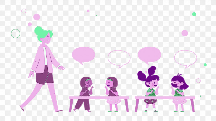 Lavender, PNG, 2500x1403px, Classroom, Behavior, Cartoon, Cartoon M, Groupie Download Free