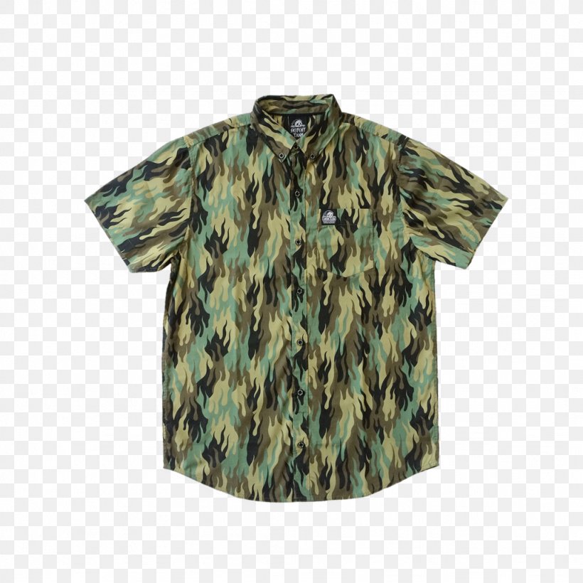 Long-sleeved T-shirt Blouse Dress Shirt Clothing, PNG, 1024x1024px, Tshirt, Blouse, Button, Camouflage, Clothing Download Free